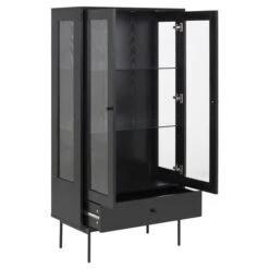 Actona Angus 60-in Display Cabinet With Glass Door