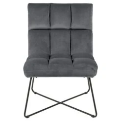 Actona Alba Modern Dark Grey Velvet Chaise Lounge 11 Actona Alba Modern Dark Grey Velvet Chaise Lounge -Rona shop 331062743 AlternateImage2 l