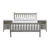 Alaterre Windsor Driftwood Grey Slat Full Bedroom Set - 3-Piece
