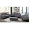 HomeTrend Evelyn Grey Chenille Rectangle Ottoman -Rona shop 331063902 AlternateImage1 l