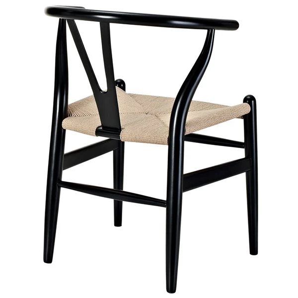 TAKE ME HOME Black Cord Wood Chair - Set Of 2 5 TAKE ME HOME Black Cord Wood Chair - Set Of 2 - Image 3