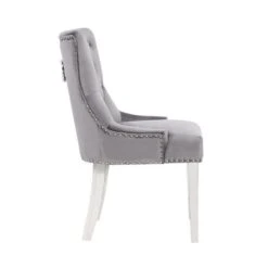 TAKE ME HOME Modern Presi Grey Velvet Chair - Set Of 2 -Rona shop 331064935 AlternateImage2 l