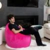 Gouchee Home Sambre Pink Polyester Velvet Bean Bag Chair -Rona shop 331066466 AlternateImage1 l