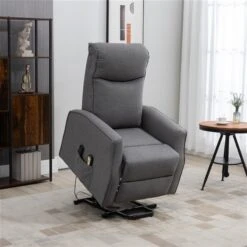 HOMCOM Power Lift Massage Recliner For Elderly With 8 Vibration Points - Grey -Rona shop 331067828 AlternateImage1 l