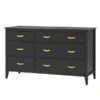 Little Seeds Monarch Hill Hawken Black 6-Drawer Standard Dresser