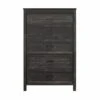 Ameriwood Home Beaumont Black Oak 5-Drawer Standard Dresser