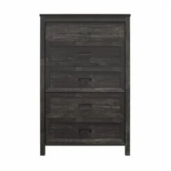 Ameriwood Home Beaumont Black Oak 5-Drawer Standard Dresser