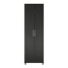 Systembuild Evolution Camberly 23.7-in Wood Composite Freestanding Utility Storage Cabinet In Black Oak