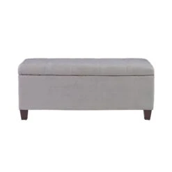 Linon Home Decor Colbert Shoe Storage Ottoman Gray 20.5-in 8 Linon Home Decor Colbert Shoe Storage Ottoman Gray 20.5-in -Rona shop 331068748 AlternateImage3 l