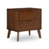 Linon Home Decor Banbury Nightstand 2-Drawer Walnut 27-in