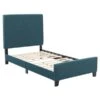 CorLiving Juniper Twin Size Fabric Upholstered Bed - Teal Blue -Rona shop 331069143 AlternateImage1 l