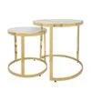 Sagebrook Home Gold Side Table - 2-Piece