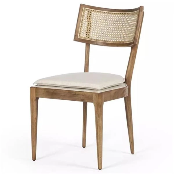 TAKE ME HOME Rita Mid-Century Upholstered Chair With Natural Wood Frame - Set Of 4 3 TAKE ME HOME Rita Mid-Century Upholstered Chair With Natural Wood Frame - Set Of 4