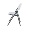 LIFETIME Commercial Folding Chair White Plastic And Black 4-Pack