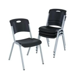 LIFETIME Premium Commercial Stacking Chair Black 4-Pack -Rona shop 332005535 MainImage 001 l