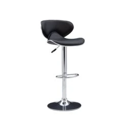 Linon Home Decor Belva Black Faux Leather Adjustable Height Swivel Bar Stool 8 Linon Home Decor Belva Black Faux Leather Adjustable Height Swivel Bar Stool -Rona shop 332006897 MainImage 001 l
