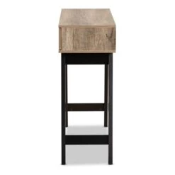 Baxton Studio Wales Natural Brown Modern 2-Drawer Console Table