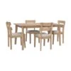 Linon Home Décor Denison 5-Piece Dining Set, Natural