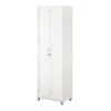 Systembuild Evolution Lory 24-in Wood Composite Freestanding Storage Cabinet In White