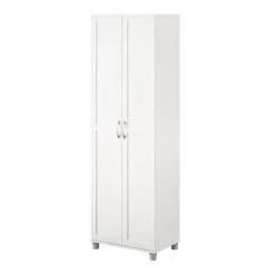 Systembuild Evolution Lory 24-in Wood Composite Freestanding Storage Cabinet In White