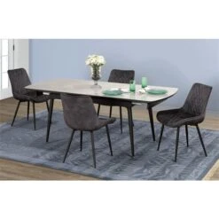 Brassex Sorrento 5-Piece Dining Set - Espresso