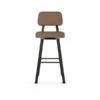 Amisco Industries Clarkson 30-in Swivel Bar Stool - Brown Faux Leather/Dark Grey Metal -Rona shop 332011352 AlternateImage1 l