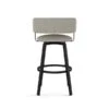 Amisco Industries Stinson 26-in Swivel Counter Stool - Light BeigeandGrey Bouclé /Black Metal 1 Amisco Industries Stinson 26-in Swivel Counter Stool - Light BeigeandGrey Bouclé /Black Metal -Rona shop 332011404 AlternateImage3 l