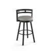 Amisco Industries Render 30-in Swivel Bar Stool - Taupe Grey Faux Leather/Black Metal -Rona shop 332011510 MainImage 001 l