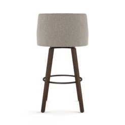 Amisco Industries Ramon 26-in Swivel Counter Stool - BeigeandBrown Woven Polyester/Brown Wood -Rona shop 332011675 AlternateImage3 l