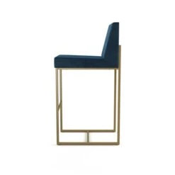Amisco Industries Derry 26-in Counter Stool - Dark Blue Velvet /Golden Metal 9 Amisco Industries Derry 26-in Counter Stool - Dark Blue Velvet /Golden Metal -Rona shop 332011697 AlternateImage2 l