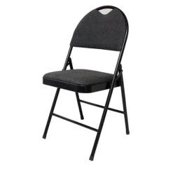Enduro(TM) Fabric Folding Chair - 18.3-in X 20-in X 35-in - Black